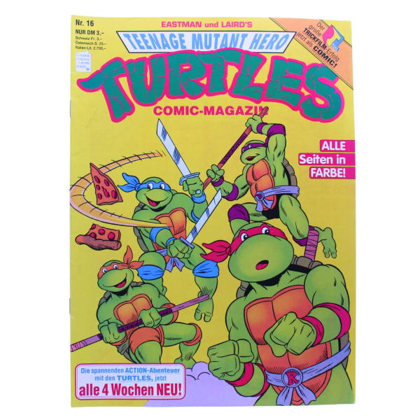 Teenage Mutant Hero Turtles Comic Magazin Nr. 16 (Condor, 1992) – Auf der Flucht!